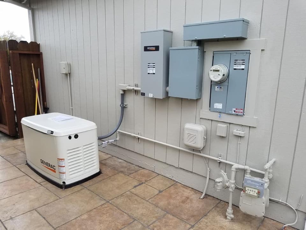 Generac standby installed on a Santa Rosa home
